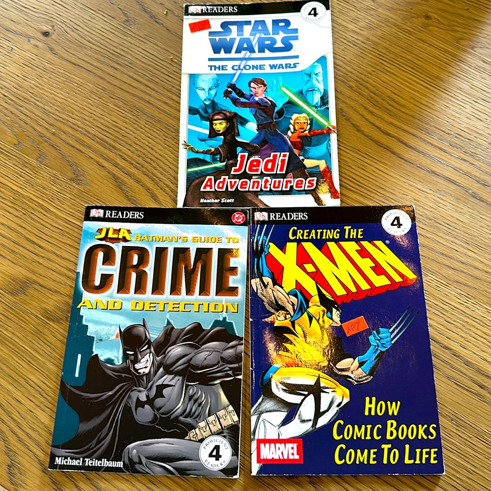 Set of 3 different I Can Read level 4 books